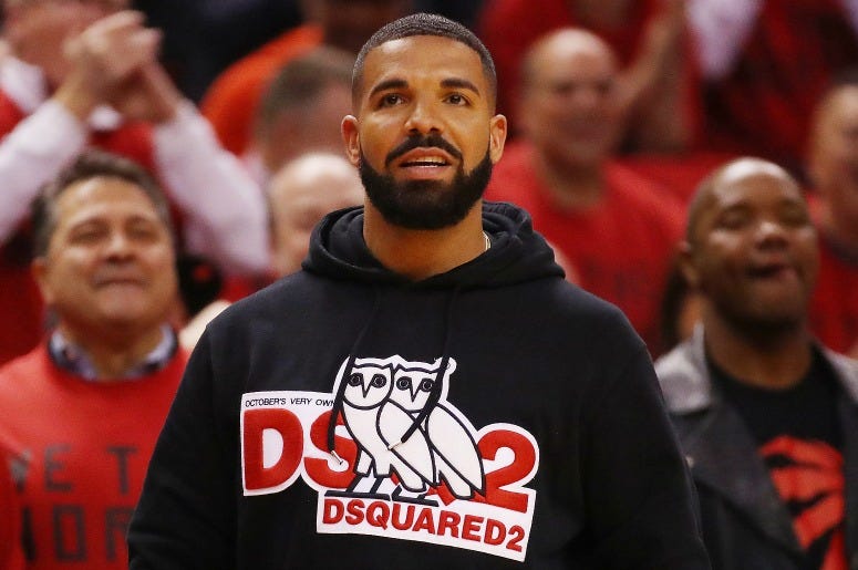Drake attends game four of the NBA Eastern Conference Finals