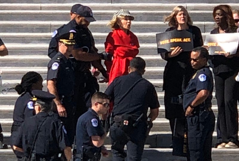 Jane Fonda arrested
