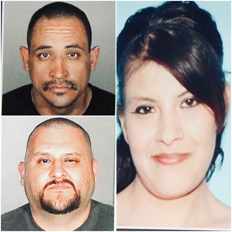 Victims: (From top left: Jesse Avalos, bottom: Eduardo Robles, right: Amanda "Nikki" Lopez) Photo credit LA Sheriff's Department