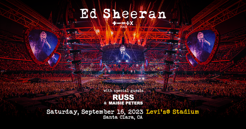 Ed Sheeran at Levi's Stadium September 16, 2023