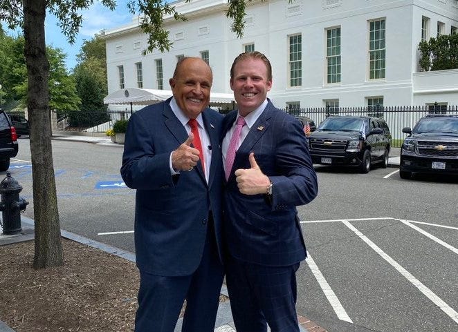 Andrew and Rudy Giuliani