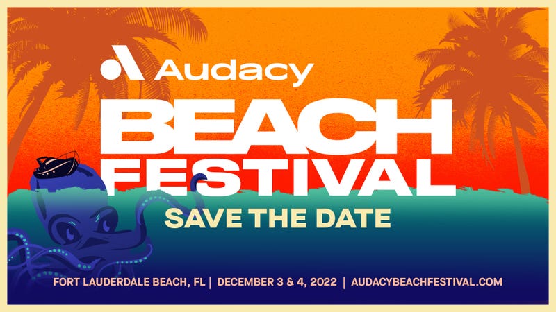 Audacy Beach Festival in Fort Lauderdale on December 3 & 4, 2022