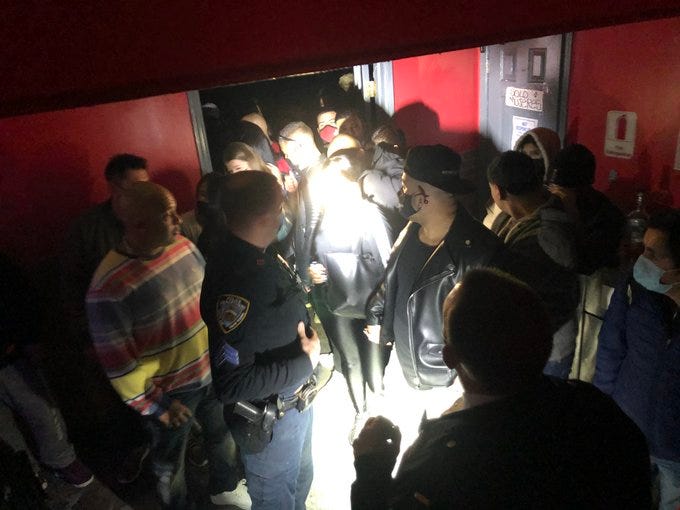 Queens party shut down