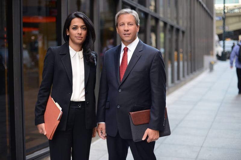 (From left to right) Roopal Luhana and Eric Chaffin