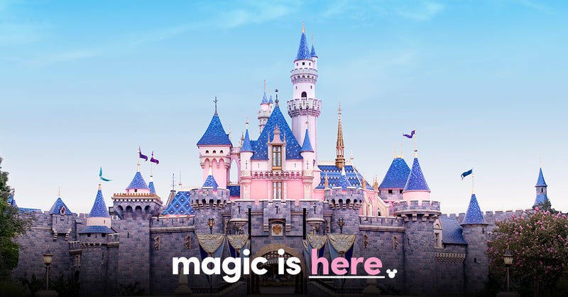 Disneyland castle - magic is here