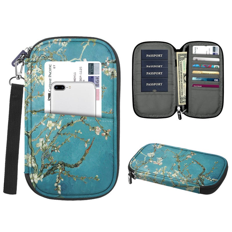 Family Travel Wallet Passport Holder