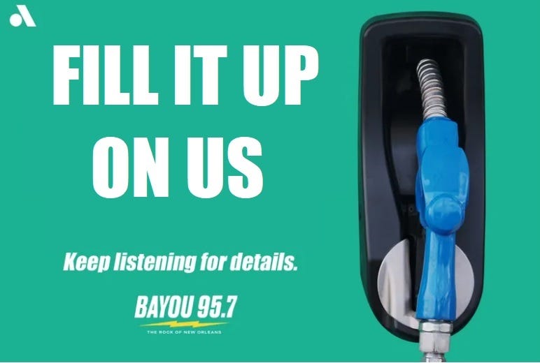 Free Gas Graphic