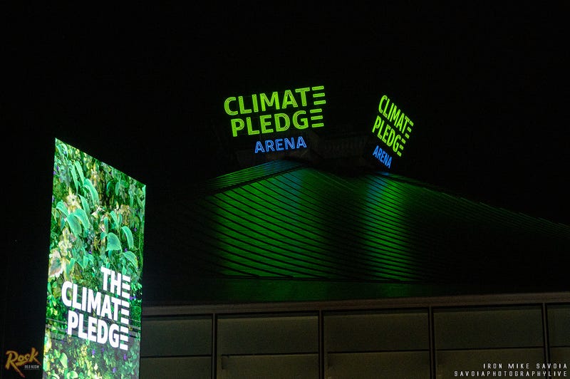 Climate Pledge Arena in Seattle opens with benefit concert featuring Foo  Fighters on October 19, 2021. 