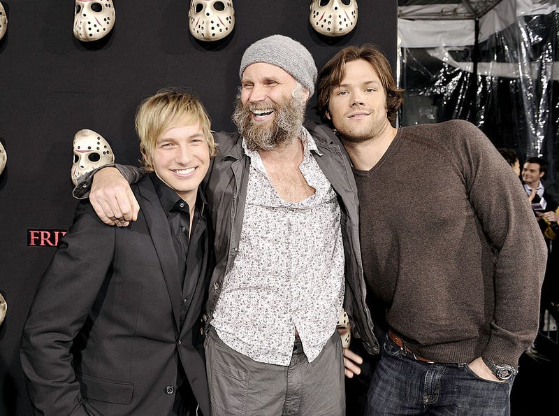 Actor Ryan Hanson, director Marcus Nispel and actor Jerad Padalecki arrive at the premiere of Warner Bros.' "Friday the 13th" at the Chinese Theater on February 9, 2009 in Los Angeles, California