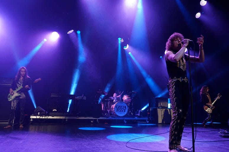 Greta Van Fleet perform at the The Met Philadelphia for their final performance of 2019