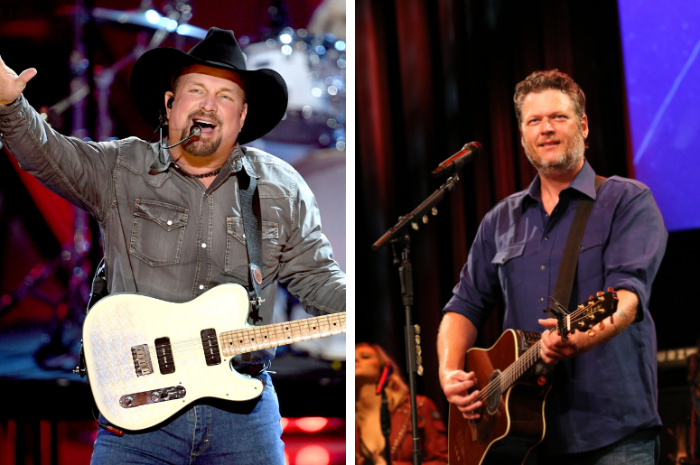 Garth Brooks and Blake Shelton