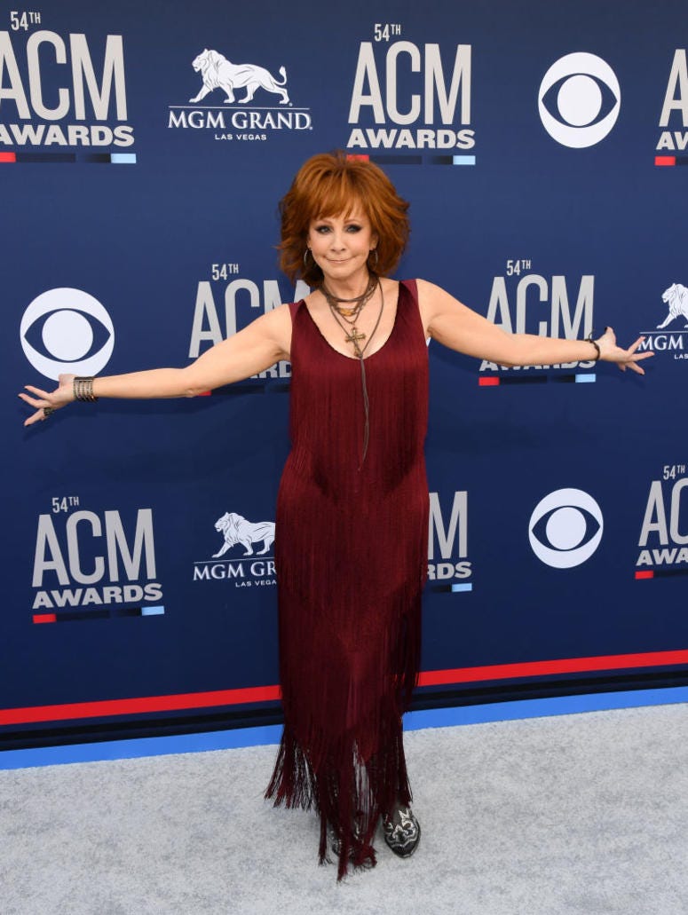 Reba McEntire attends the 54th Academy Of Country Music Awards at MGM Grand Hotel & Casino on April 07, 2019 in Las Vegas, Nevada