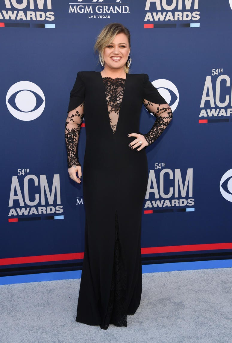 Kelly Clarkson attends the 54th Academy Of Country Music Awards at MGM Grand Hotel & Casino on April 07, 2019 in Las Vegas, Nevada