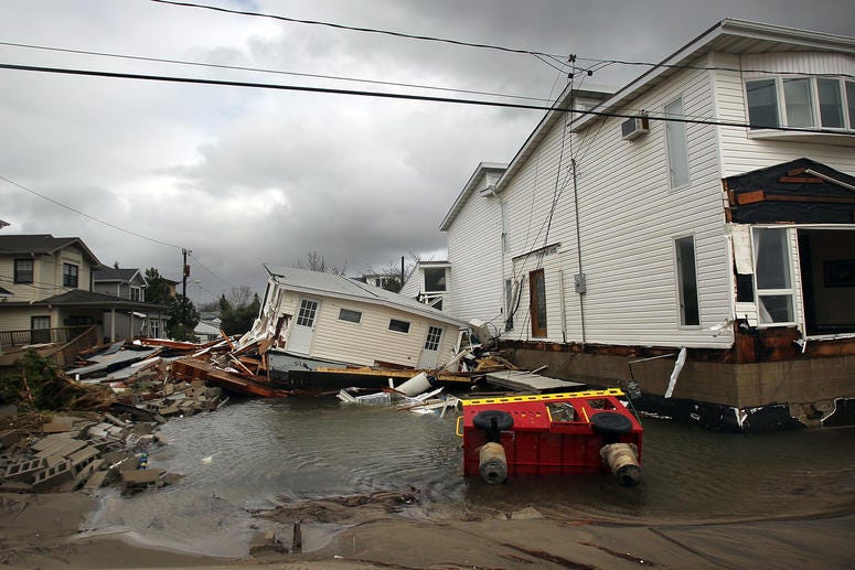 Hurricane Sandy damage