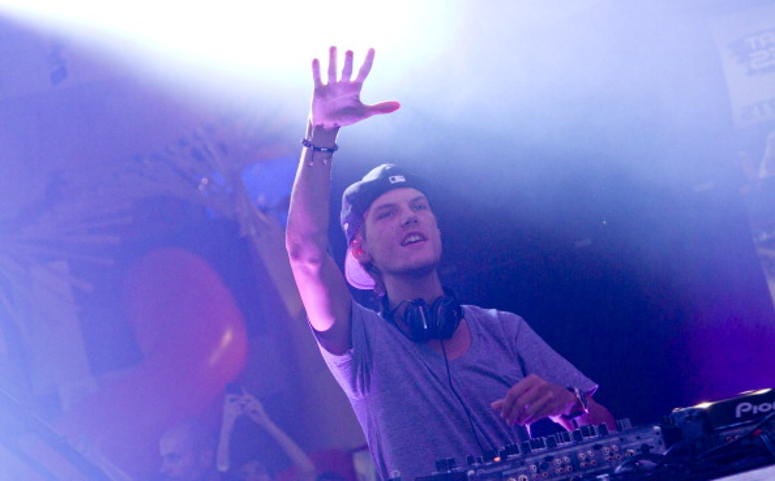 Avicii performs at the MLB Fan Cave on October 1, 2013 in New York City.