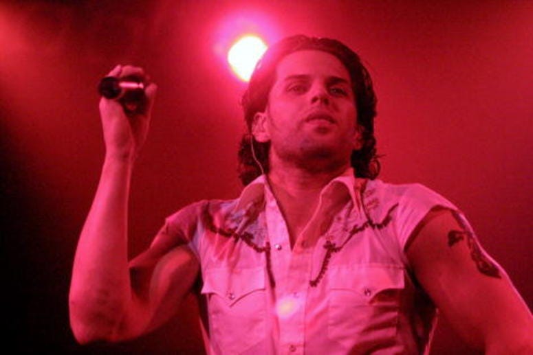 Devin Lima of LFO performing at the Z100 School Spirit Concert at the Vanderbilt Theater in Long Island, New York on October 12, 2001.