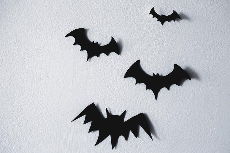 Paper Bats Halloween Decorations