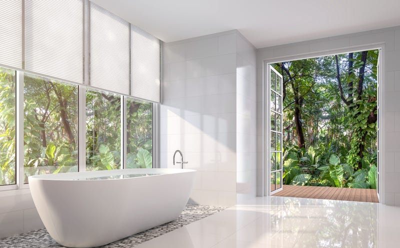 green bathroom