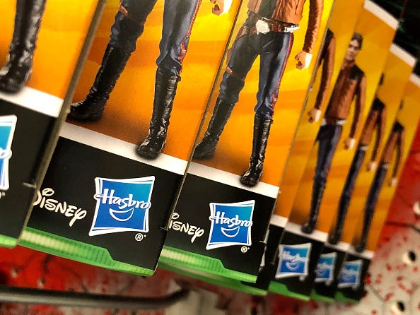 Hasbro toys.