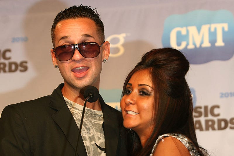 Mike 'The Situation' Sorrentino and Nicole 'Snooki' Polizzi attend the 2010 CMT Music Awards press room at the Bridgestone Arena on June 9, 2010 in Nashville, Tennessee.