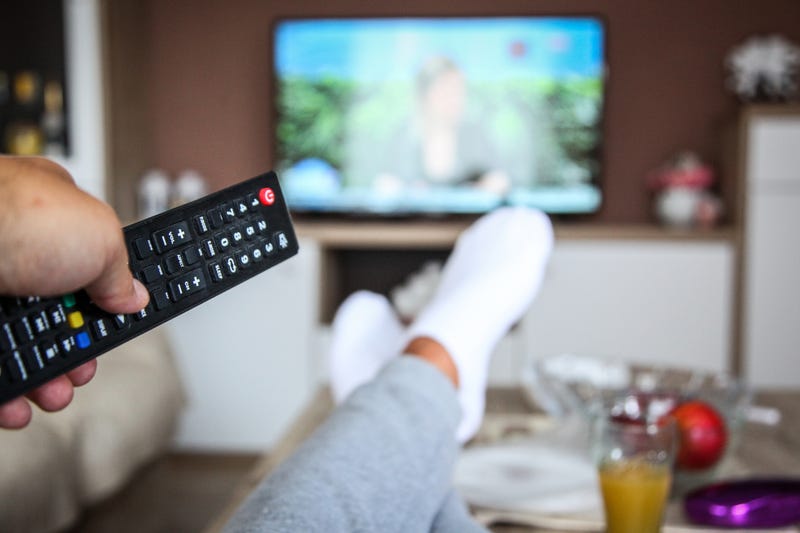 person watching tv