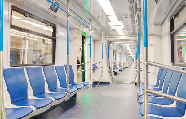 Empty Subway/train car