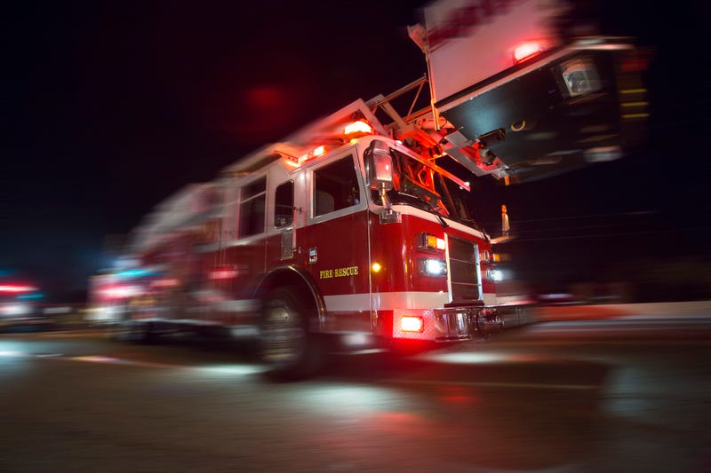 Fire stuck stock photo.