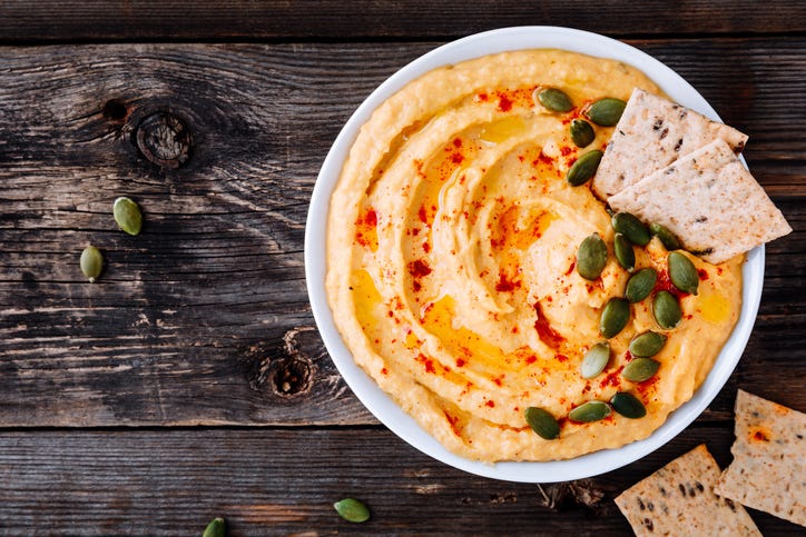 crackers, chips and dip
