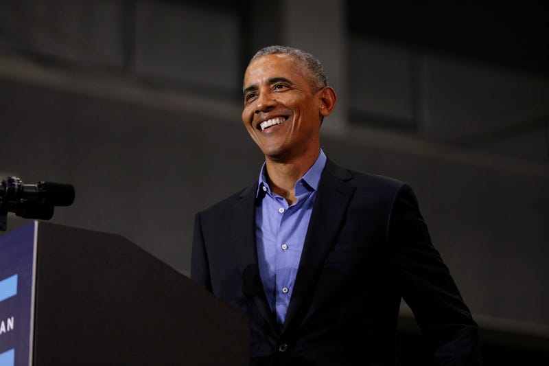 Former President Barack Obama speaks at a rally to support Michigan democratic candidates at Detroit Cass Tech High School on October 26, 2018 in Detroit, Michigan. Obama,