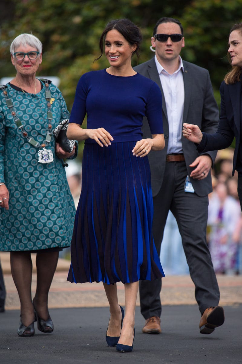 Megan, Duchess of Sussex during a walkabout on day four of the royal couple's tour of New Zealand on October 31, 2018 in Rotorua, New Zealand