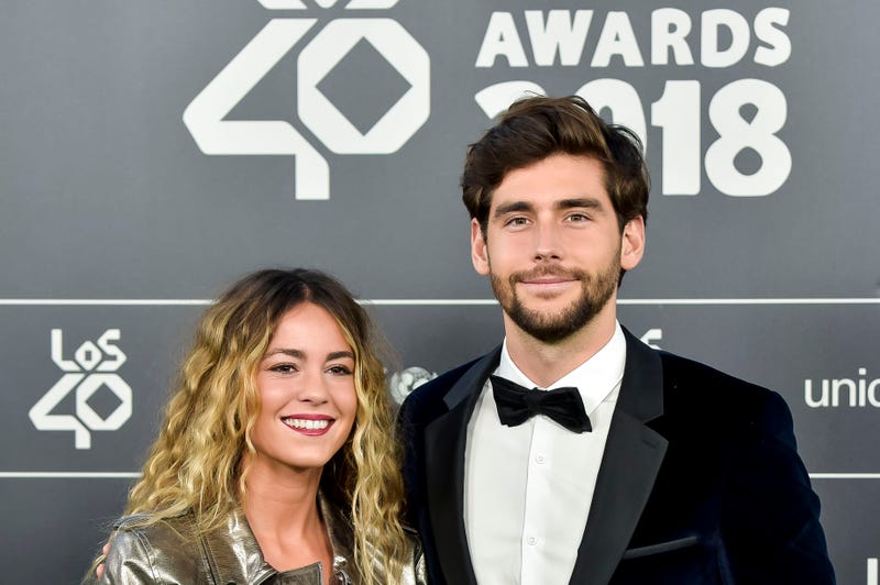 Sofia Ellar and Alvaro Soler attend during 'LOS40 Music Awards' 2018 at WiZink Center on November 2, 2018 in Madrid, Spain.