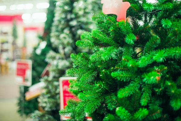 Artificial Christmas trees