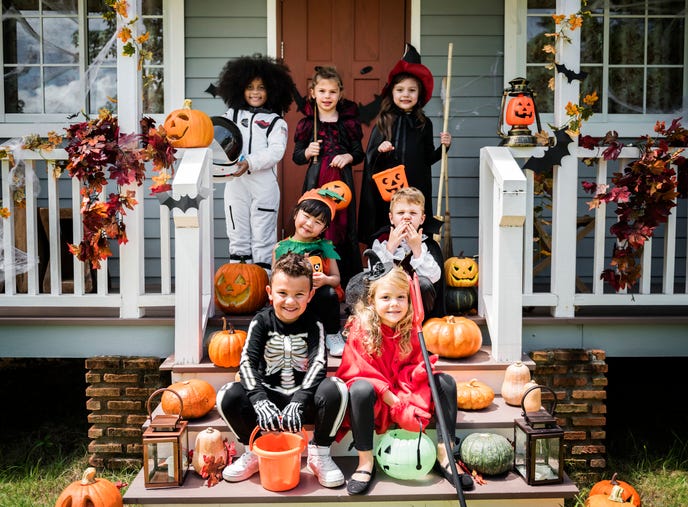 Kids Dressed For Halloween