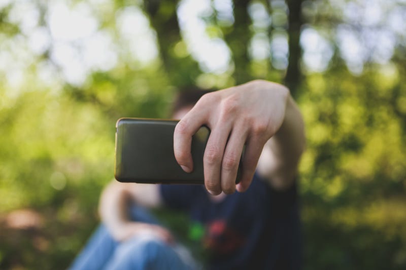 person taking a selfie
