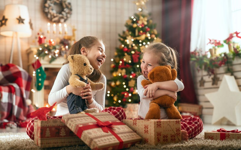 opening presents on christmas