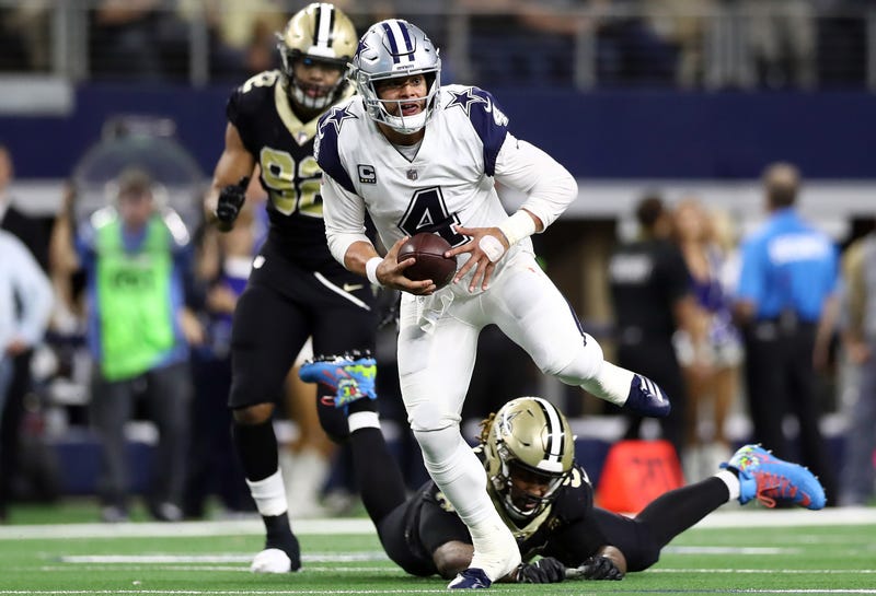 Dak Prescott and the Cowboys will take on the Saints Sunday.