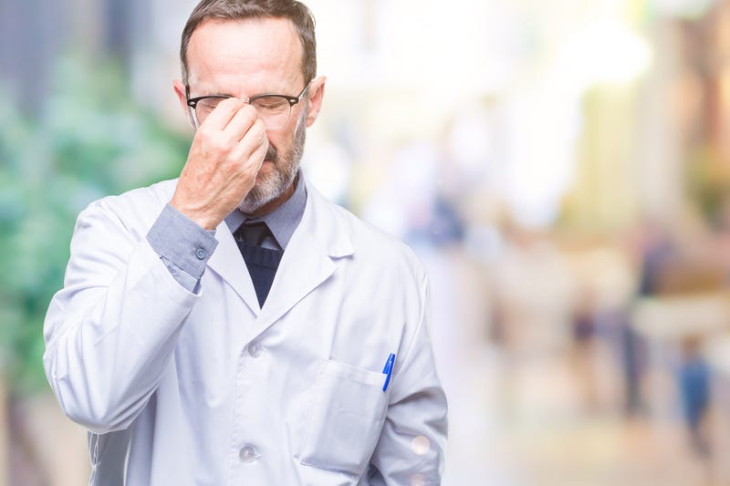 Frustrated doctor