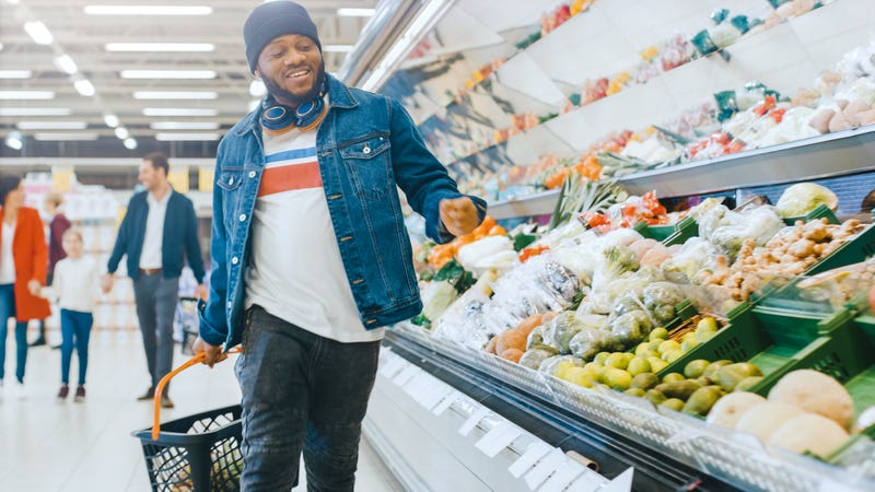 Man in Grocery Store