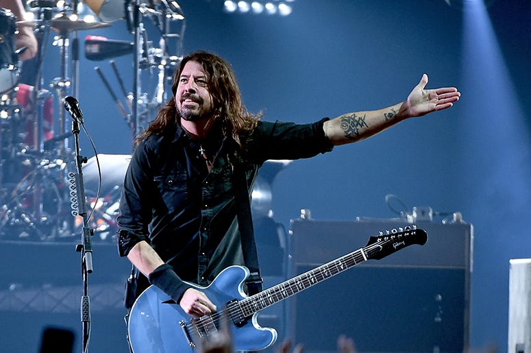 Dave Grohl of the Foo Fighters