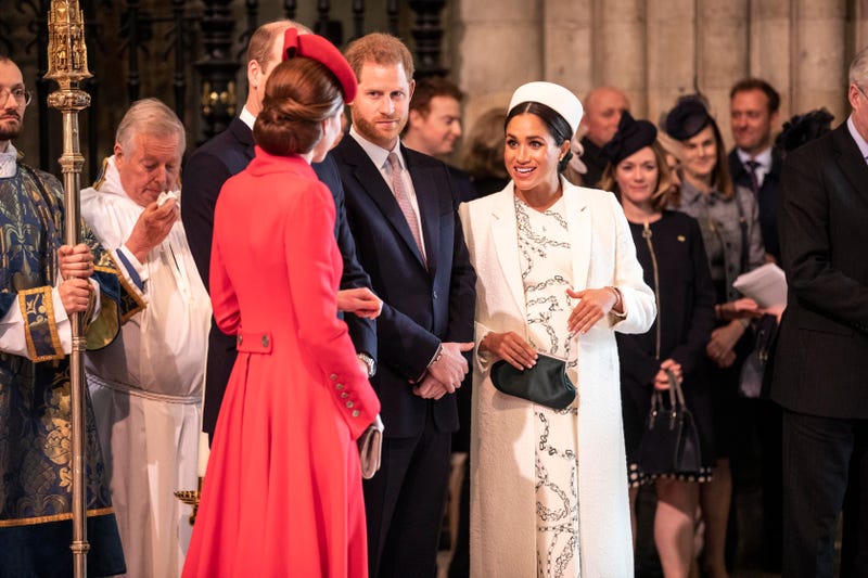 meghan markle prince harry and princess kate at commonwealth