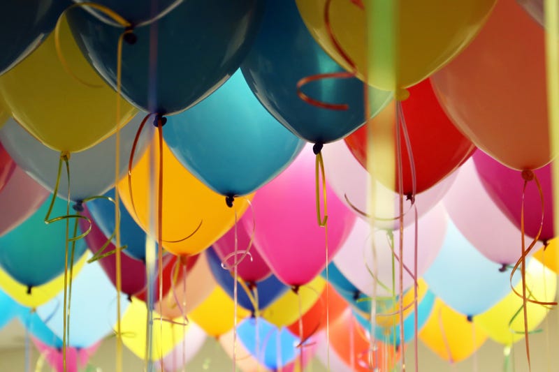 Colorful festive background for birthday celebration, corporate party
