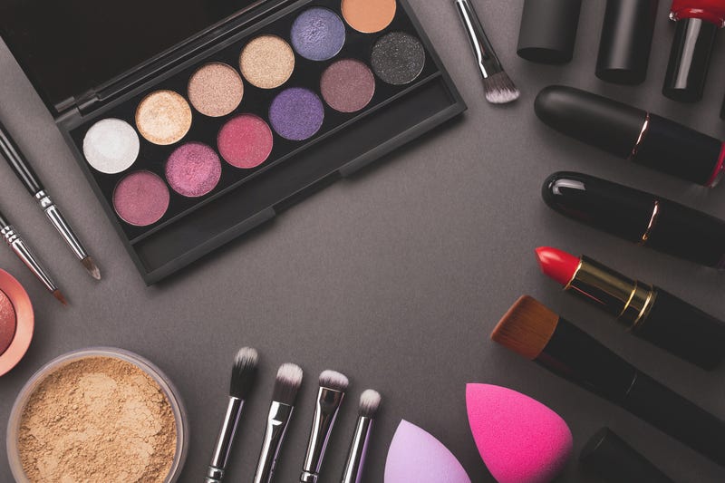 Makeup flat lay