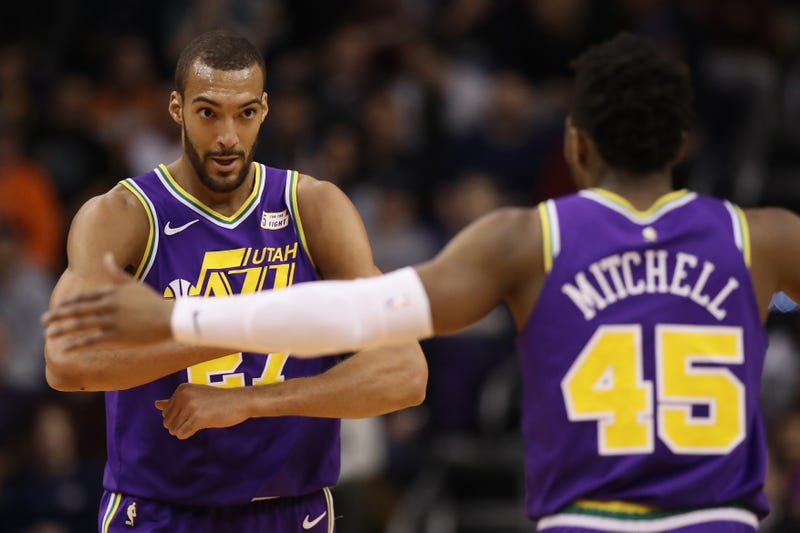 Rudy Gobert and Donovan Mitchell