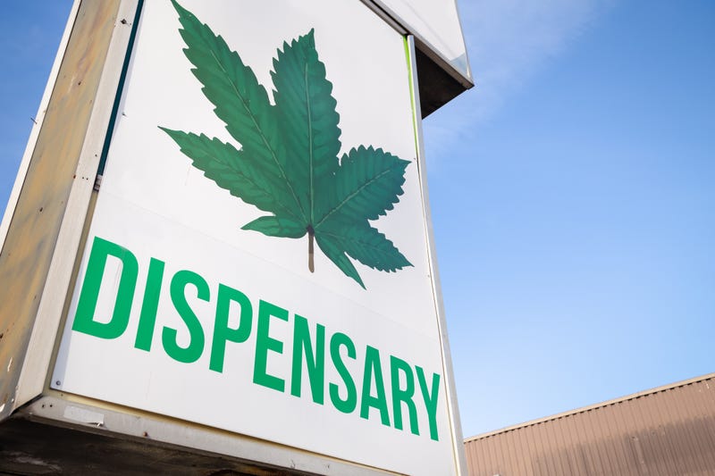 Marijuana dispensary sign