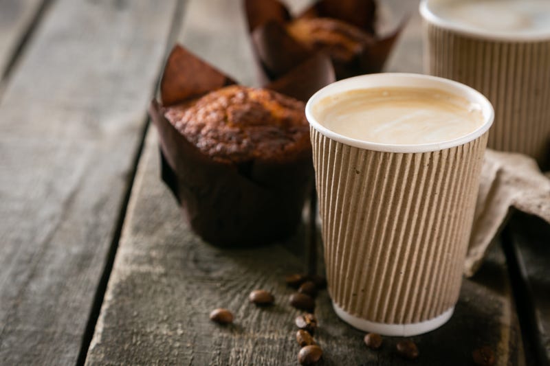 Coffee to go with muffin