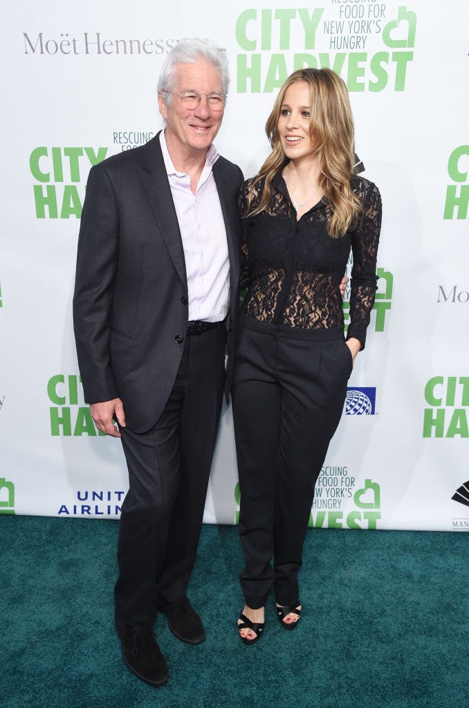 Richard Gere and Alejandra Silva attends City Harvest: The 2019 Gala on April 30, 2019 at Cipriani 42nd Street in New York City.