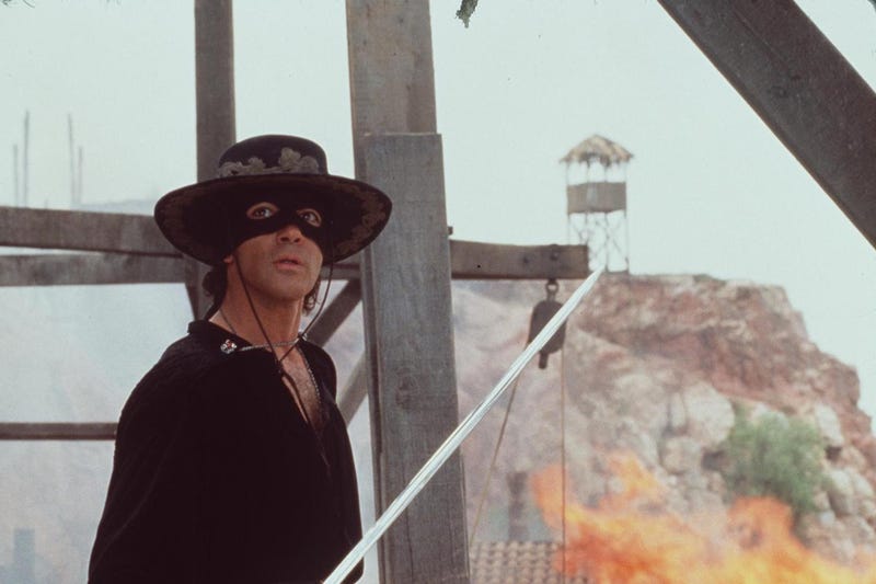1998 Antonio Banderas stars in "The Mask of Zorro."