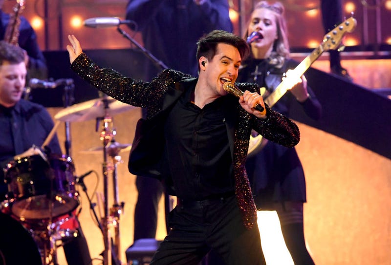 Brendon Urie of Panic! at the Disco performs onstage during the 2019 Billboard Music Awards at MGM Grand Garden Arena on May 01, 2019 in Las Vegas, Nevada