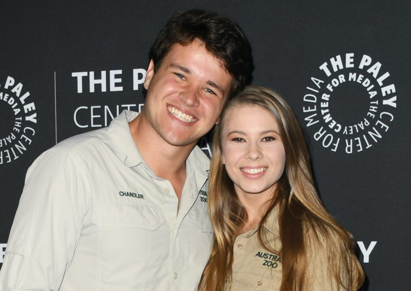 Chandler Powell and Bindi Irwin attend The Paley Center For Media Presents: An Evening With The Irwins: "Crikey! It's The Irwins