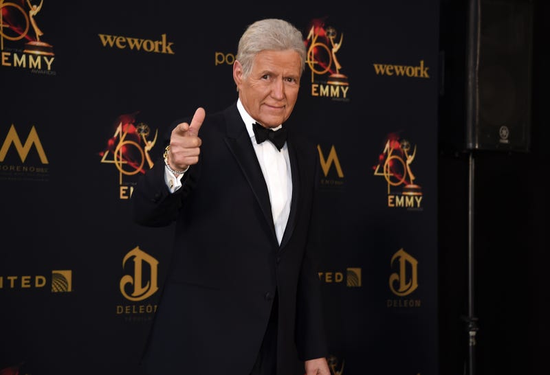 Alex Trebek poses in the press room during the 46th annual Daytime Emmy Awards at Pasadena Civic Center on May 05, 2019 in Pasadena, California.